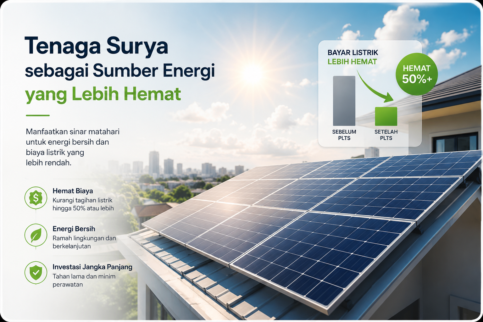 Tenaga Surya sebagai Sumber Energi yang Lebih Hemat